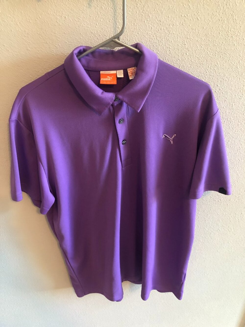 Men's PUMA XL Purple Golf Polo